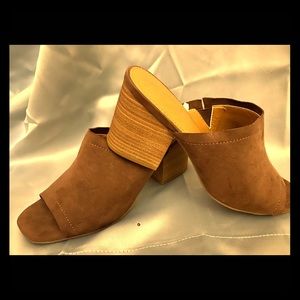 Brown suede shoes